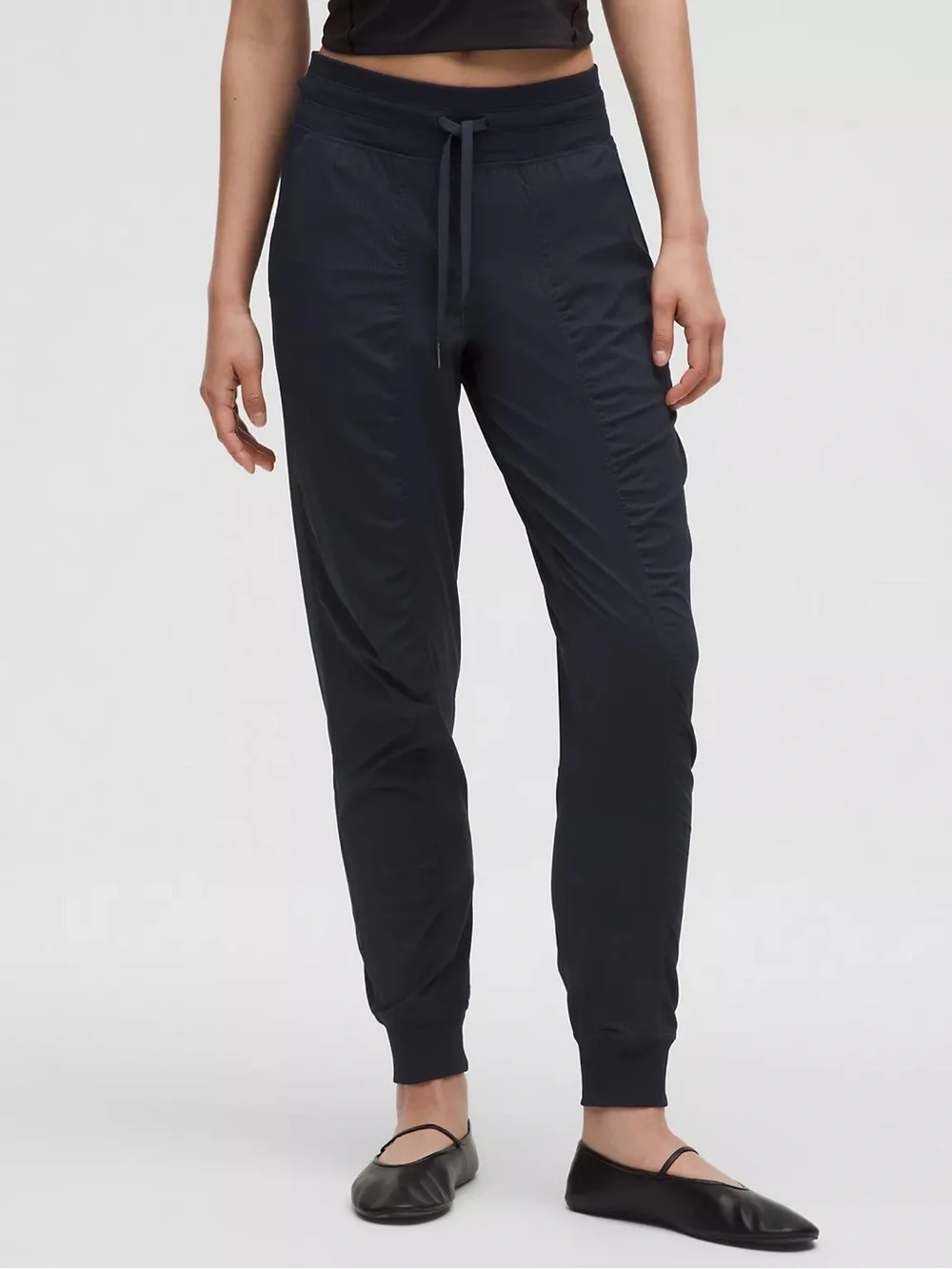 Lululemon Dance size 20 Plus Size Women Black Jogger Pants with Drawstring Waist